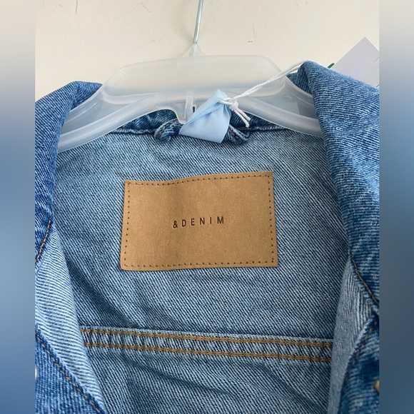 Brand new H&M (&Denim) oversized Denim Jacket (Size X-Small, NWT) - Picture 3 of 7